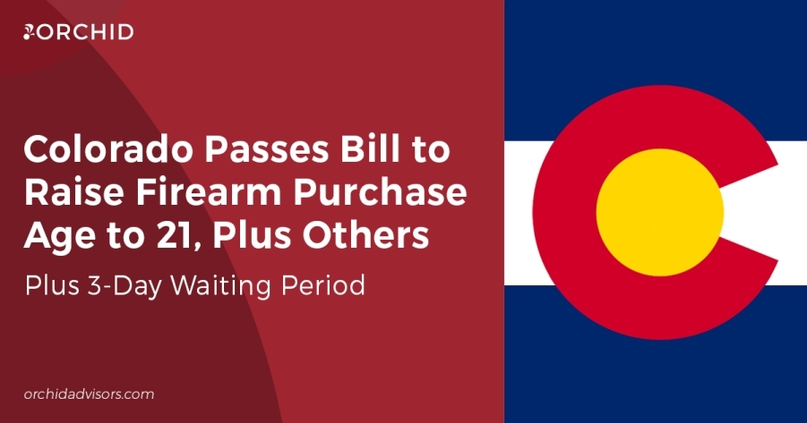 White text atop red background next to Colorado state flag